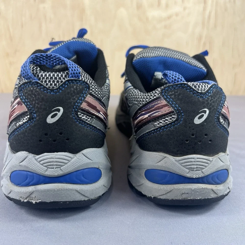 ASICS Gel Venture 5 Men's Size 9 Gray Blue Running Shoes Sneakers T5N3N Used